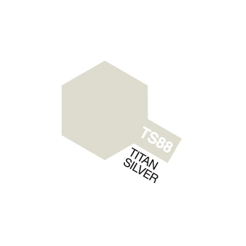 TS-88 Titan Silver, spray 100 ml - Tamiya